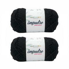 WOAFASHIONS - World of Arts Impulse Hand Knitting & Crochet Yarn, Premium Acrylic, 4 : Medium (Anchor Grey) (100gms / 3.5oz / 200mtr / 218yds)