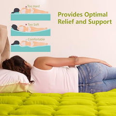 AVI Super Soft 500 GSM Microfiber Bed Mattress Topper for King Size 78x72 Inch | All Season Comfortable Sleep 2 Inch Thick Mattresses Padding King Size -(White, 6.5x6 Feet, 4 Corners Elastic Band)