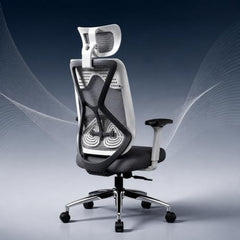 Oakcraft Hurricane Premium Ergonomic Office Chair | Dynamic 2D Lumbar Support | High-Back Executive Chair for Office, Home & Workstation
