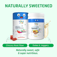 Little Joys DHA Kit (4-6 Years) | With NutriMix (350g) & DHA Gummies (30 day pack) | Omega 3 DHA-Packed Kit for Better Focus & Memory
