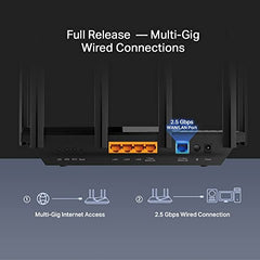 TP-Link Archer AX23 AX1800 Dual-Band Wi-Fi 6 Router (1800 Mbps Speed Gigabit Wireless | Beamforming OFDMA | Next-Gen Platform Dual-Core CPU | One Mesh Easy Setup) Black