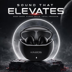 Kratos TW02 Ear Buds Wireless with 60H Playtime, Noise Isolation & Clear Calls, Bluetooth Earbuds with Voice Assistant, Ear Buds with Bluetooth V 5.3 & with Type C Fast Charging, IPX5 TWS Earphones