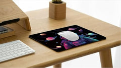 Tukzer Extended Vegan PU Leather Mouse Pad Desk mat Smooth Reversible Dual Color Splash Proof Anti Fray Stitched Edges Non-Slip Mousepad for Laptop Notebook Gaming Computer(Blue & Yellow 90CM X 45CM)