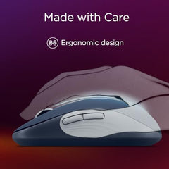 Lenovo Yoga Bluetooth Silent Mouse, 3 Level DPI Adjustment, 36 Month Battery Life, Bluetooth 5.3, 3 Device Paring, Whisper Quiet, Programmable Buttons, Smooth Finish, Luna Grey