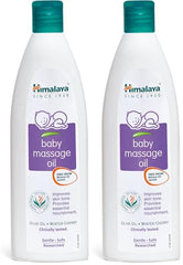 Himalaya Baby Massage Oil 200ml | All-round growth | Strong Bones & Muscles | Ashwagandha, Country Mallow & Aloe Vera | No.1 Dr. Recommended Brand| Vitamin E | 99% NOI | Mineral oil free