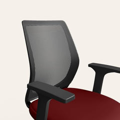 Interio by Godrej Curv Premium Mesh Wide Back Ergonomic Chair | Work from Home/Study Chair | 1-Year Warranty | Height Adjustable Chair | Heavy Duty PP Base | DIY Installation, Black