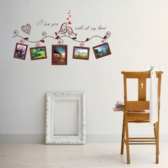 Syga Wall Stickers Picture Frame Brown