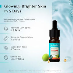 Pilgrim 10% Vitamin C Face Serum for Glowing Skin with Niacinamide - 10ml | 5% Niacinamide & Glutathione, Brightening, Fades Dark Spots & Evens, Dullness, Sensitive Skin Safe, Oil Free, All Skin Types