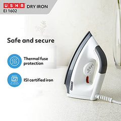 Usha EI 1602 1000-Watt Lightweight Dry Iron (multi-colour)