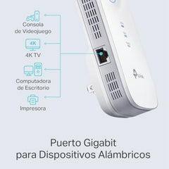 TP-Link AC1750 Universal Dual Band Range Extender, Broadband/Wi-Fi Extender, Wi-Fi Booster/Hotspot with 1 Gigabit Port and 3 External Antennas, Built-in Access Point Mode, 1750Mbps Speed (RE450)