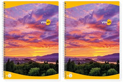 YOUVA Navneet|Spiral Long Book For Students And Executives|Spiral Bound With Safety Lock|A4 Size -21 X 29.7 Cm|Single Line|400 Pages|Pack Of 1