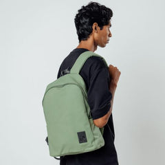 DailyObjects Pedal Everyday Casual Laptop Backpack (16L) Fits Upto 14 Inch Laptop, Unisex Travel Backpack Durable Canvas Material, Zippered Compartments With Pockets (Beige)