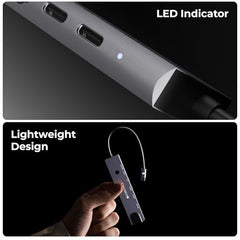 ZEBRONICS 180HB USB HUB, 3 Ports, USB 3.0, Transfer Speeds Upto 5 Gbps, Lightweight Design, Multi OS Compatible, Plug and Play