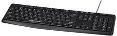 Amazon Basics Wired Keyboard with 104 Keys for Windows, Mac OS Computer