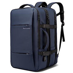 Red Lemon Titan Ultrafit Plus Bange Series 15.6-inch Laptop Bags Backpacks for Men and Women 45L Outdoor and Camping 3in1 Office Bags,Travelling,Backpack (With Bottle Holder), Black