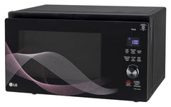 LG 32 L, Convertible Microwave Oven with Air Fry, Charcoal Lighting Heater, Wi-Fi Enabled (MJEN326UHWF, Black, Motorised Rotisserie, 60 Air Fry Recipe, 40 Scan to Cook Recipes & 431 Auto Cook Menu)
