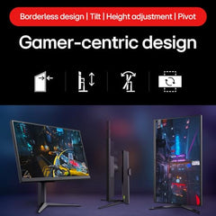 LG 27G610A 68.4 cm (27 Inch) Ultragear QHD (2560x1440) IPS Gaming Monitor, 1ms (GtG), 200Hz, sRGB 99%(Typ.), Anti-Glare, HDR10, AMD FreeSync™, DP, HDMI X 2, Tilt/Swivel/Height/Pivot Adjustable(Black)
