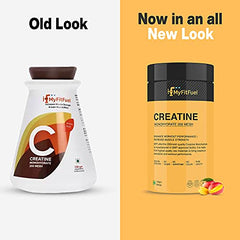 MyFitFuel Micronized Creatine Monohydrate (200 Mesh - Easily Absorbed by Body) | 400 gm, (Natural)