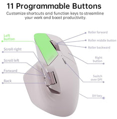 Rapoo MT760L Ergonomic MultiDevice Mouse, Rechargeable, Onboard Memory, Blk