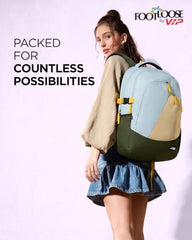 FOOTLOOSE by VIP Yin-Yang 32L Laptop Backpack (15"), 3 Compartments, Blue