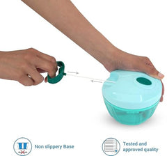 Vegetable chopper 450ml green colour dari chopper