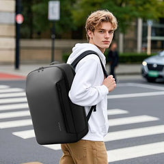 Red Lemon BANGE Venture 30L Laptop Backpack for Men & Women | Large Backpack with YKK Zippers | Water-Resistant, Durable Oxford & Nylon Fabric Fits 15.6" Laptops for Office & Travel (Black)