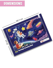 A4 Drawing Book, 34 Pages (29.5 x 21 cm), 100 GSM White Paper, Pack of 3 | Soft Blund, Sketch Book for Kids, Students and Artists | Thick Pages Suit Pencils, Crayons, Colour pens, Paints