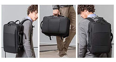 Red Lemon Titan Ultrafit Plus Bange Series 15.6-inch Laptop Bags Backpacks for Men and Women 45L Outdoor and Camping 3in1 Office Bags,Travelling,Backpack (With Bottle Holder), Black