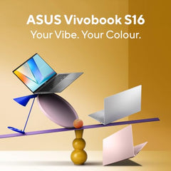 ASUS Vivobook S16 (2026),Smartchoice,AMD Ryzen AI 5 330,AMD Radeon iGPU,16GB RAM (Upgradeable),512GB SSD,FHD,OLED,16"(40 cm),Win 11,M365 Basic(1Y),Office 24,BFF Peachy,1.7 Kg,M3607KA-SH147WS,AI Laptop