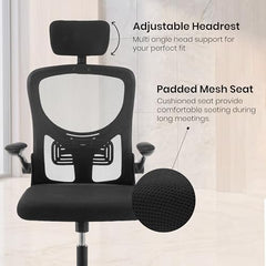 Casa Haus Italia Premium Leatherette Office Chair for Work | Boss Chair, Ergonomic Executive, Luxurious Cushioned Arms & Seat, 2 Point Back Massager, Heavy Duty Metal Base (Burgundy)
