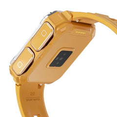 WatchOut WearPods Smartwatch with Wireless Earbuds, GPS Fitness Tracker, Music Storage, Heart Rate, Always-on HD Display, Best Headphones & Smart Watch in one Gift (Orange Army)