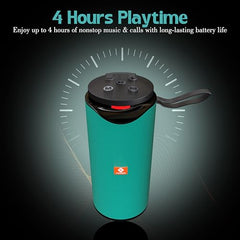 MAKPOWER BEAT Box 10W Bluetooth Speaker - Wireless, Portable, Premium Bass, 4 Hours Playtime, Built-in Mic, TF/USB Support - Perfect for Outdoor, Home, Travel & Parties (Green)