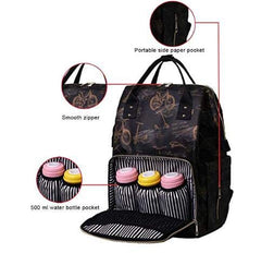 SYGA Multipurpose Large Capacity Mom's Backpack Diaper Bag(Black)