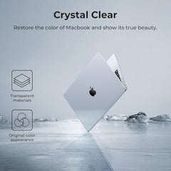 Meyaar Compatible with MacBook Neo Case 13 Inch A3404 with A18 Pro Chip 2026, Transparent Hard Shell Plastic Snap-On Protective Cover (Crystal Clear, for MacBook Neo 13” (A3404))