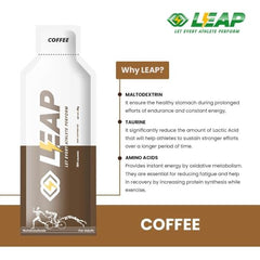 LEAP Endurance Gels, Coffee Non Caffienated, 10 Sachets