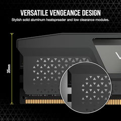CORSAIR Vengeance DDR5 32GB (2 x 16GB) 6000MHz CL38-44-44-96 1.35V Intel XMP 3.0 AMD Expo Computer Desktop Memory – Gray
