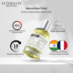 Alternate Scents CANDY FLOSS 100ml Long Lasting Perfume For Women |Strong&Long Lasting with 30% Oil Concentration|Sweet Fruity Gourmand|Fragrance From France |Made In India|