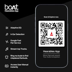 boAt Airdopes Prime 701 ANC, 46dB Hybrid ANC, 50Hr Battery, Real Spatial Audio,Multidevice Connect,App Support, Bluetooth Earbuds, TWS Ear Buds Wireless Earphones with mic (Titanium Blue)