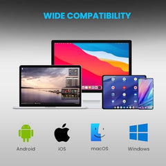 Portronics Bubble Multimedia Wireless Keyboard 2.4 GHz & Bluetooth 5.0 Connectivity, Noiseless Experience, Compact Size for iOS iPad Air, Pro, Mini, Android, Windows Tablets PC Smartphone(Black)