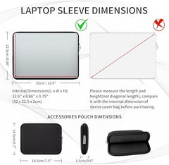 Meyaar Laptop Sleeve 13 Inch with Accessory Pouch, Soft Plush Fur Lined Zipper Case for MacBook Air 13.6” M2/M3/M4/M5, Pro 13”/14” M1–M5, Neo 13 (Black, for 13"/13.3" MacBook)