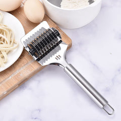 MOMISY Stainless Steel Noodle Maker Roller Docker Dough Ginger Garlic Spaghetti Cutter Multi-Function Kitchen Tool