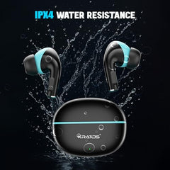 Kratos TW02 Ear Buds Wireless with 60H Playtime, Noise Isolation & Clear Calls, Bluetooth Earbuds with Voice Assistant, Ear Buds with Bluetooth V 5.3 & with Type C Fast Charging, IPX5 TWS Earphones