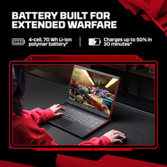 HP Smartchoice HyperX OMEN 15, AMD Ryzen 7 260, 8GB-RTX 5050, 24GB DDR5 (Upgradeable), 1TB SSD, 180Hz, 2.5K, 500 nits, 3ms RT, 15.3''/38.9cm, Win11, Office24, Black, 2.42kg, gb0038AX, AI Gaming Laptop