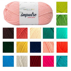 WOAFASHIONS - World of Arts Impulse Hand Knitting & Crochet Yarn, Premium Acrylic, 4 : Medium (Anchor Grey) (100gms / 3.5oz / 200mtr / 218yds)