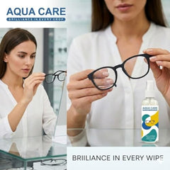 AQUA CARE Premium Lens Cleaner Spray 100ML X (PACK OF 3) – Remove Scratch, Dust & Smudge | Cleans Fingerprints, Dust, Oil from Eyeglasses, Sunglasses, Camera Lenses, Laptops, and Smartphone Screens