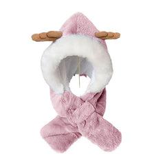 SYGA Baby Winter Beanie Hat Animal Shaped Warm Cap and Scarf (2-6 Year)