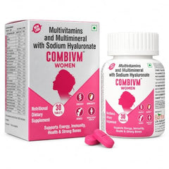 COMBIVIM WOMEN Multivitamin Tablets – Daily Immunity, Energy & Bone Health Support with Iron, Calcium & Biotin|30 Tablets
