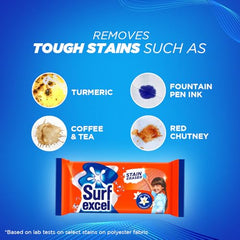 Surf Excel Detergent Bar|| Laundry Detergent Bar For Clothes|| Removes Tough Stains|| 4x200 g