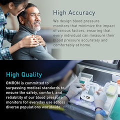Omron HEM-7181 Upper Arm Automatic Blood Pressure Monitor with Long Battery Life and Hypertension Indicator