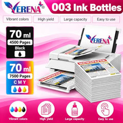 Verena 057 Refill Ink Compatible for Epson L8050, L18050, L8150W Printers (Black Cyan Magenta Yellow Light Cyan Light Magenta)